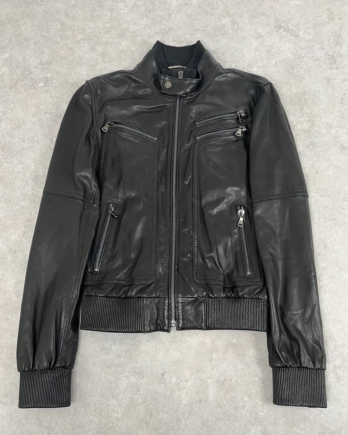 2000년대 돌체앤가바나 멀티 지퍼 레더 자켓 상품이미지1
