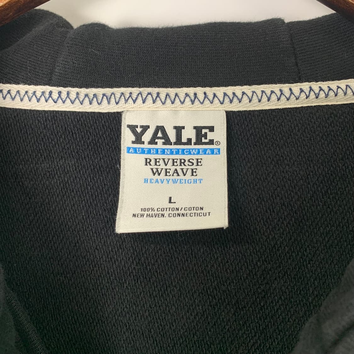 예일 블랙 버튼 후드집업 상품이미지6