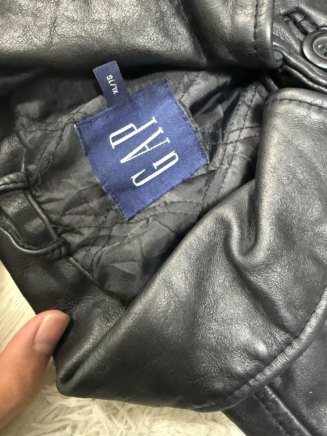 (XL) gap 올드갭 레더 카코트 코트 상품이미지3