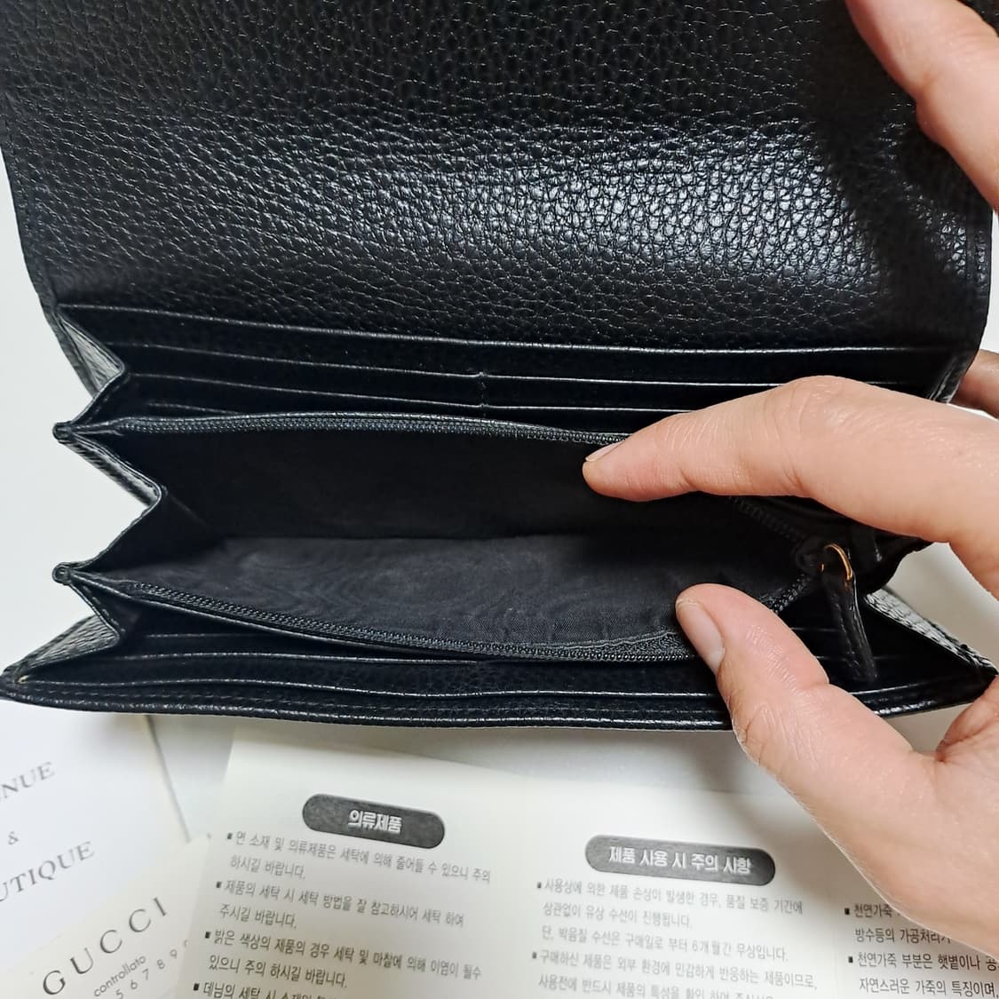 [100%/정품] 구찌 GG 마몽 장지갑 블랙, 구찌지갑,구찌장지갑 상품이미지5