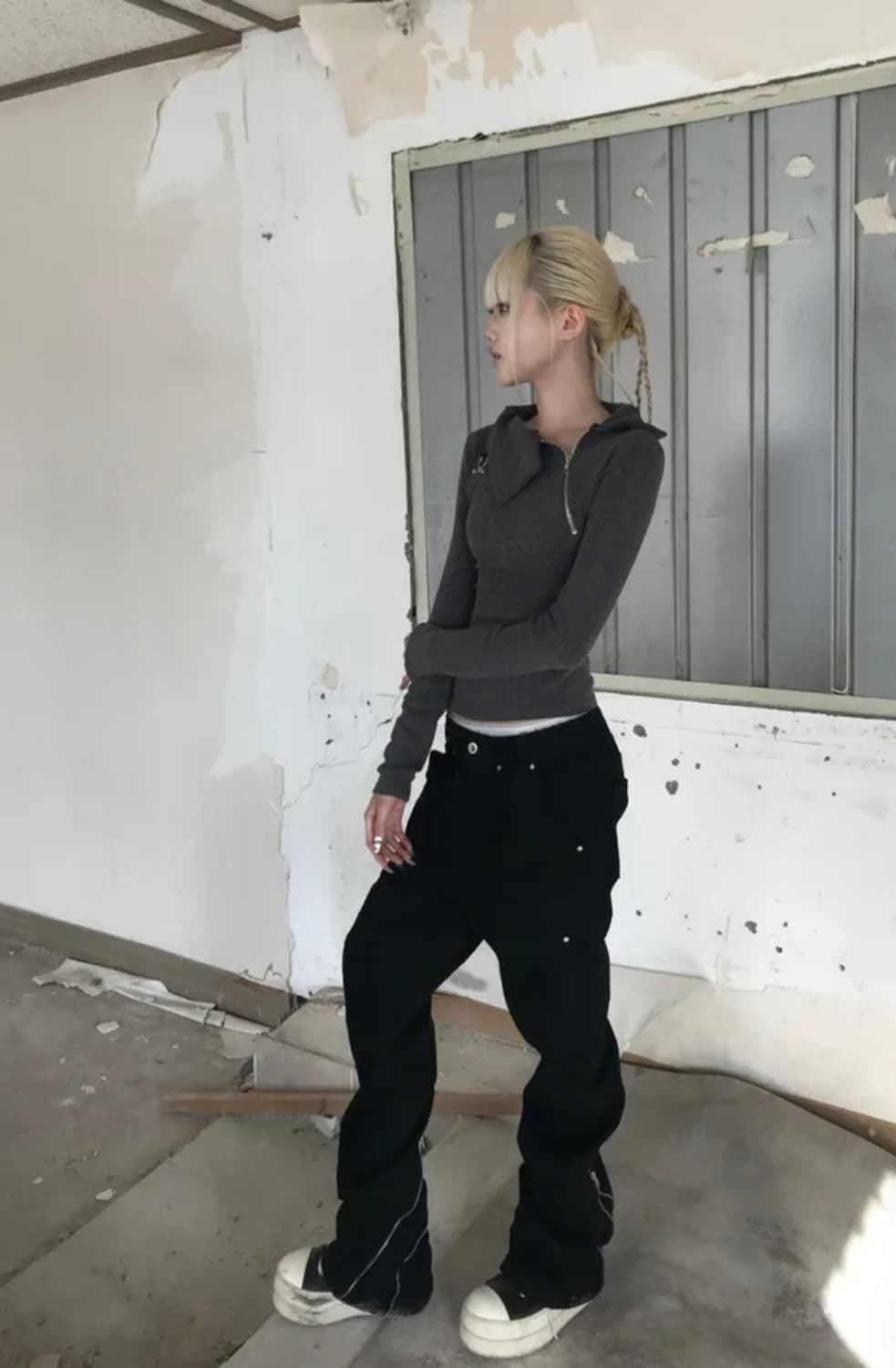 쿄이 GRIND ZIP CARGO PT 블랙 상품이미지2
