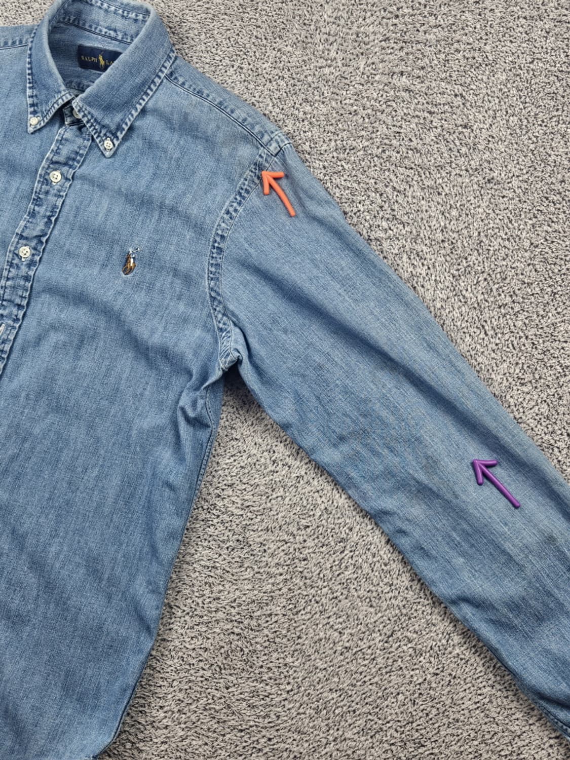 폴로랄프로렌 데님 베이직 셔츠 ( M ) / 10568 상품이미지6