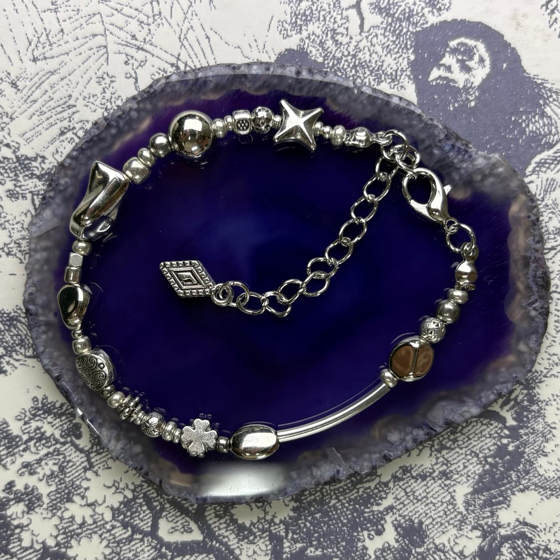 핸드메이드 비즈 팔찌 Silver 031 상품이미지8