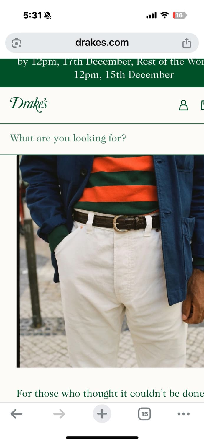 드레익스 에쿠르 재팬 셀비지 코듀로이 5포켓진 34(새상품) 상품이미지8