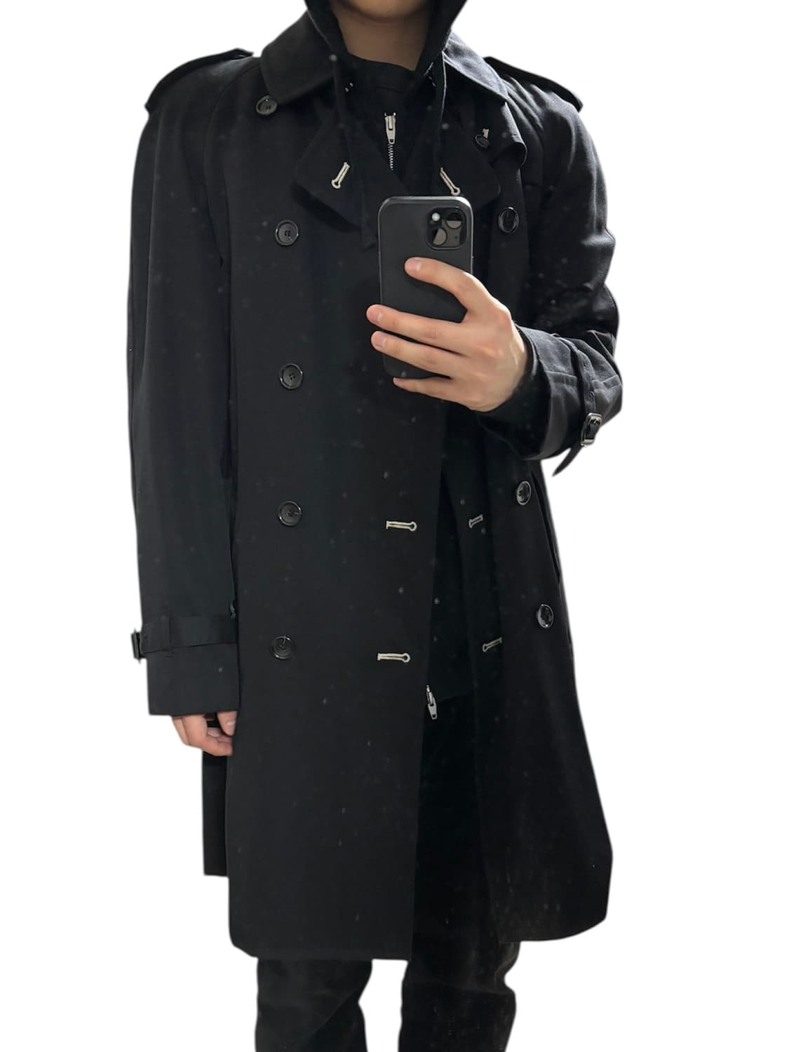 [S] 꼼데가르송 X H&M 울 트렌치 코트 상품이미지8