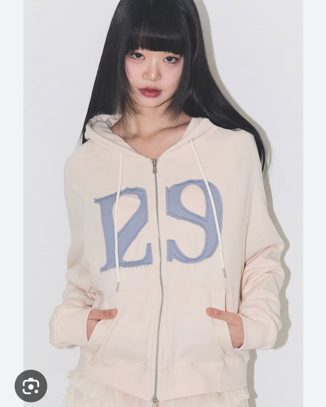 일리고 로고패치  후드집업 m 사이즈  ILLIGO 상품이미지1