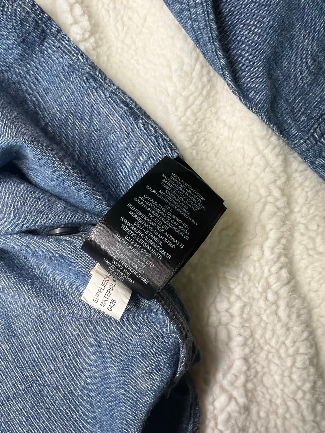 [L] RRL 인디고 샴브레이 워크셔츠 상품이미지6