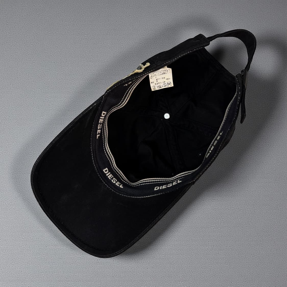 디젤 00AW 인더스트리 자수 데미지 볼캡 상품이미지6