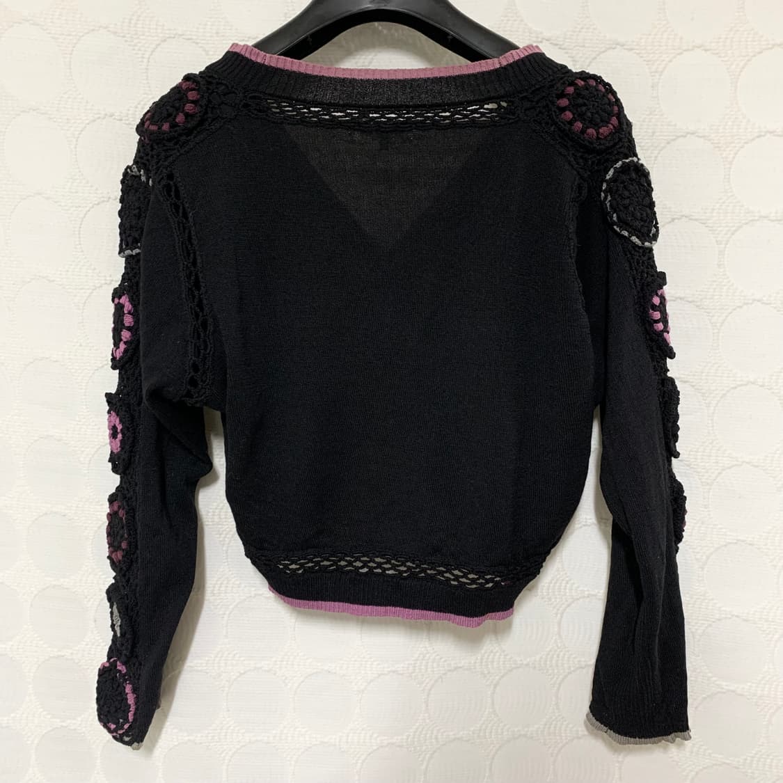 히로코 비스 플라워 니트 가디건 상품이미지4