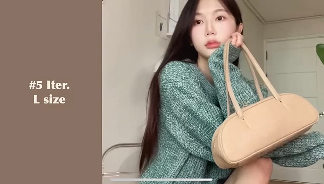 새상품) 유튜버 빛날영 iter 잇터 니트 포레스트 그린 상품이미지2