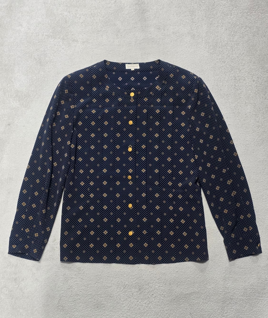 Burberrys 버버리 빈티지 금장 플라워 도트 블라우스  상품이미지1