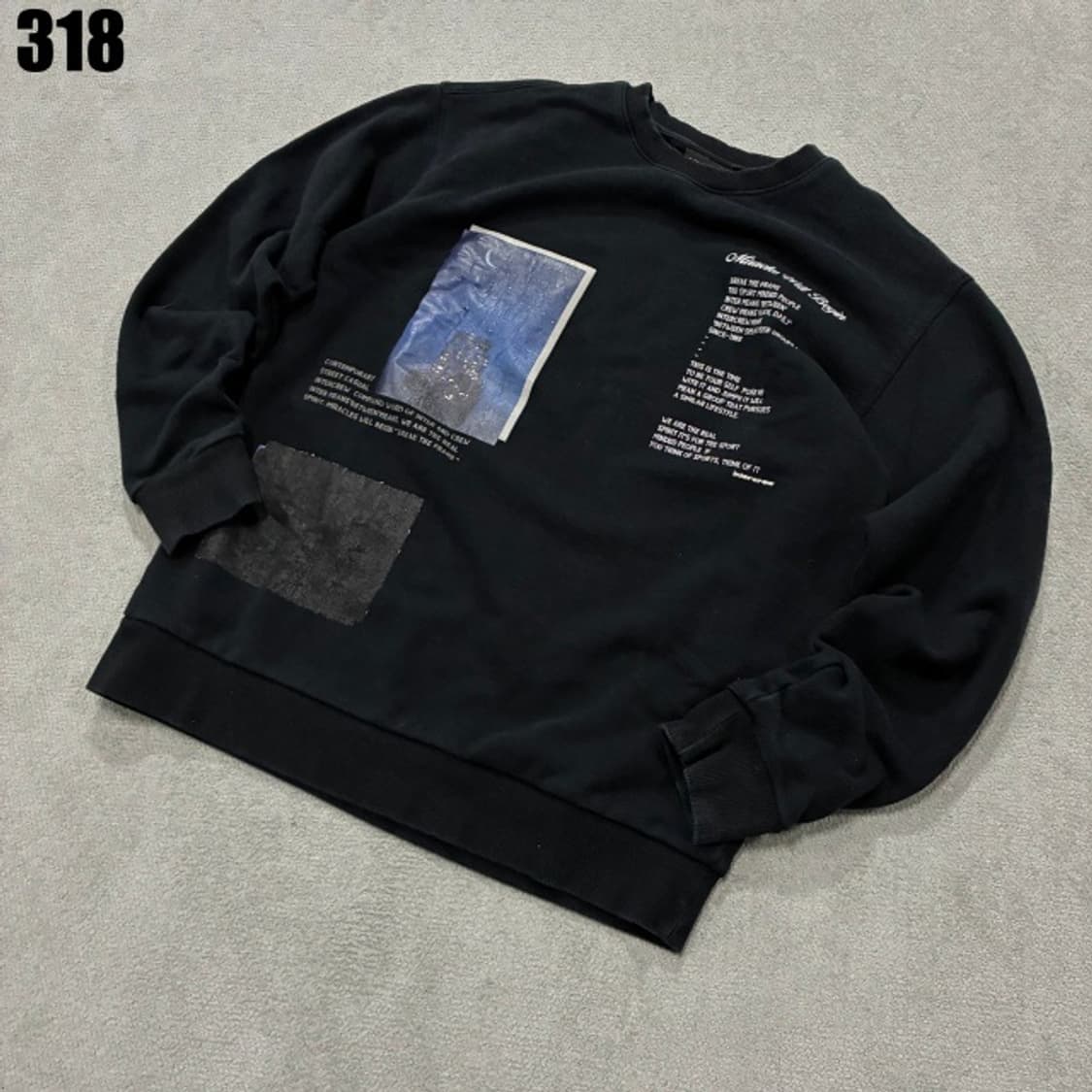 intercrew 블랙 맨투맨  상품이미지1