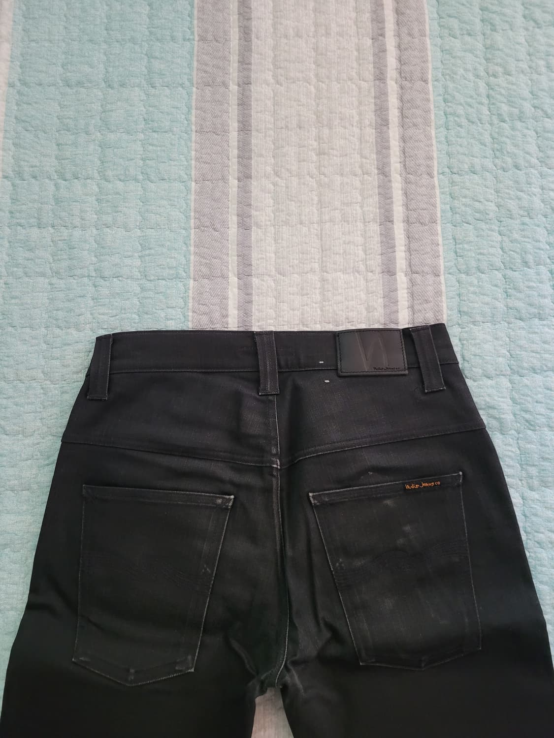 누디진 nudie jean 씬핀 드라이다크마인드 블랙코팅진 30사이즈 상품이미지6