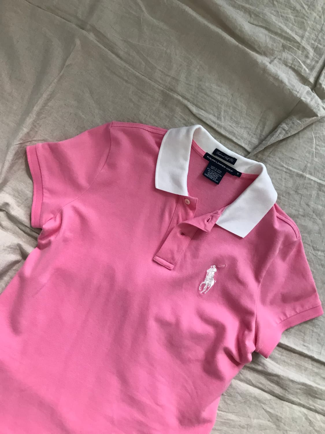 폴로 랄프로렌 여성라인 빅포니로고 핑크 카라티 상품이미지5