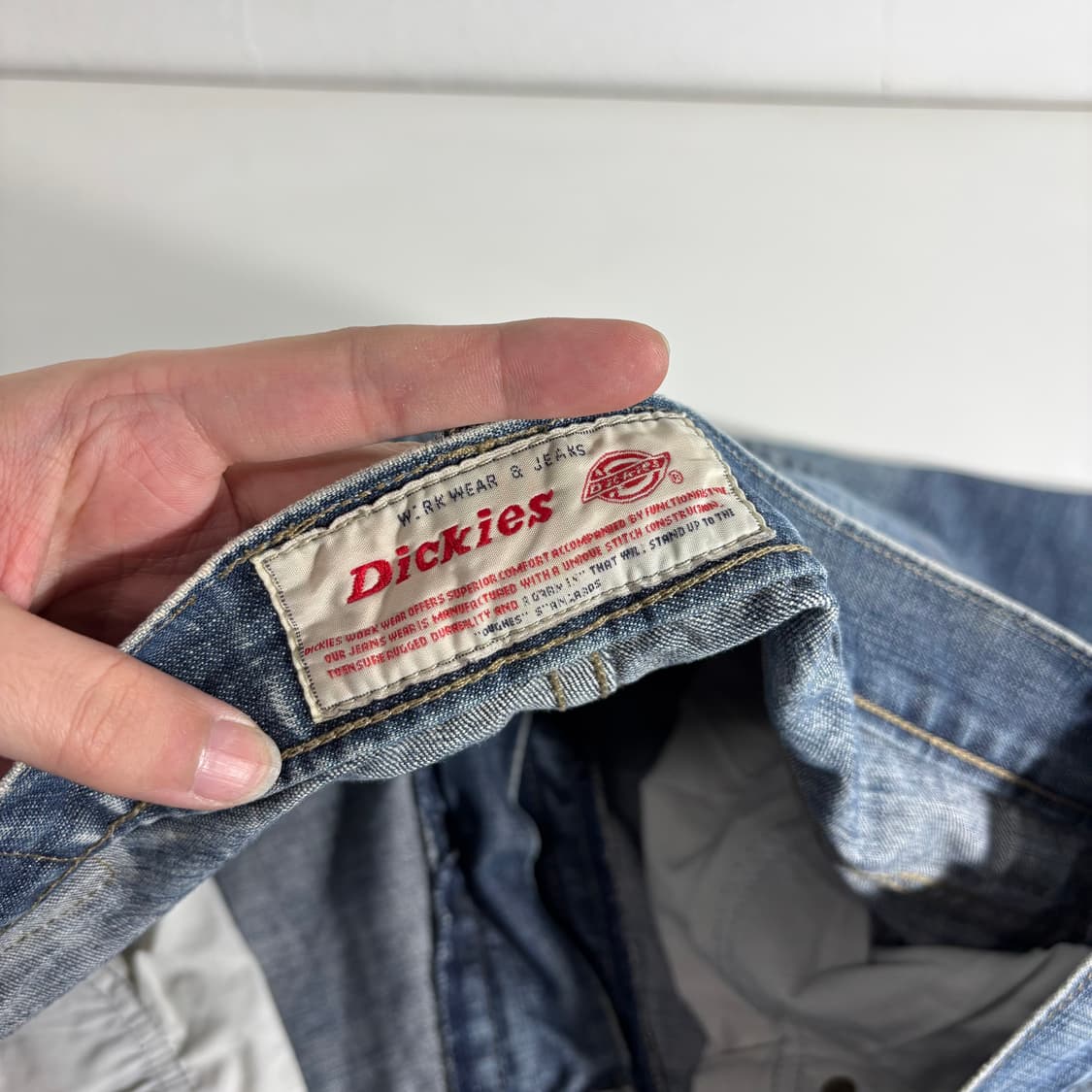 31-33 디키즈 워크웨어 세미와이드핏 워싱 데님팬츠 상품이미지5