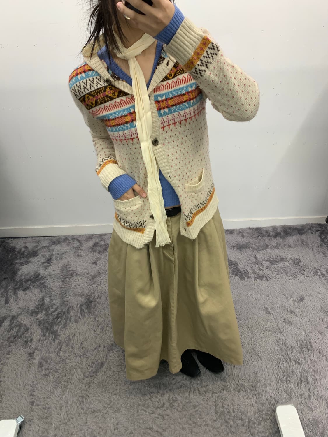 모리 노르딕 후드 가디건 상품이미지1