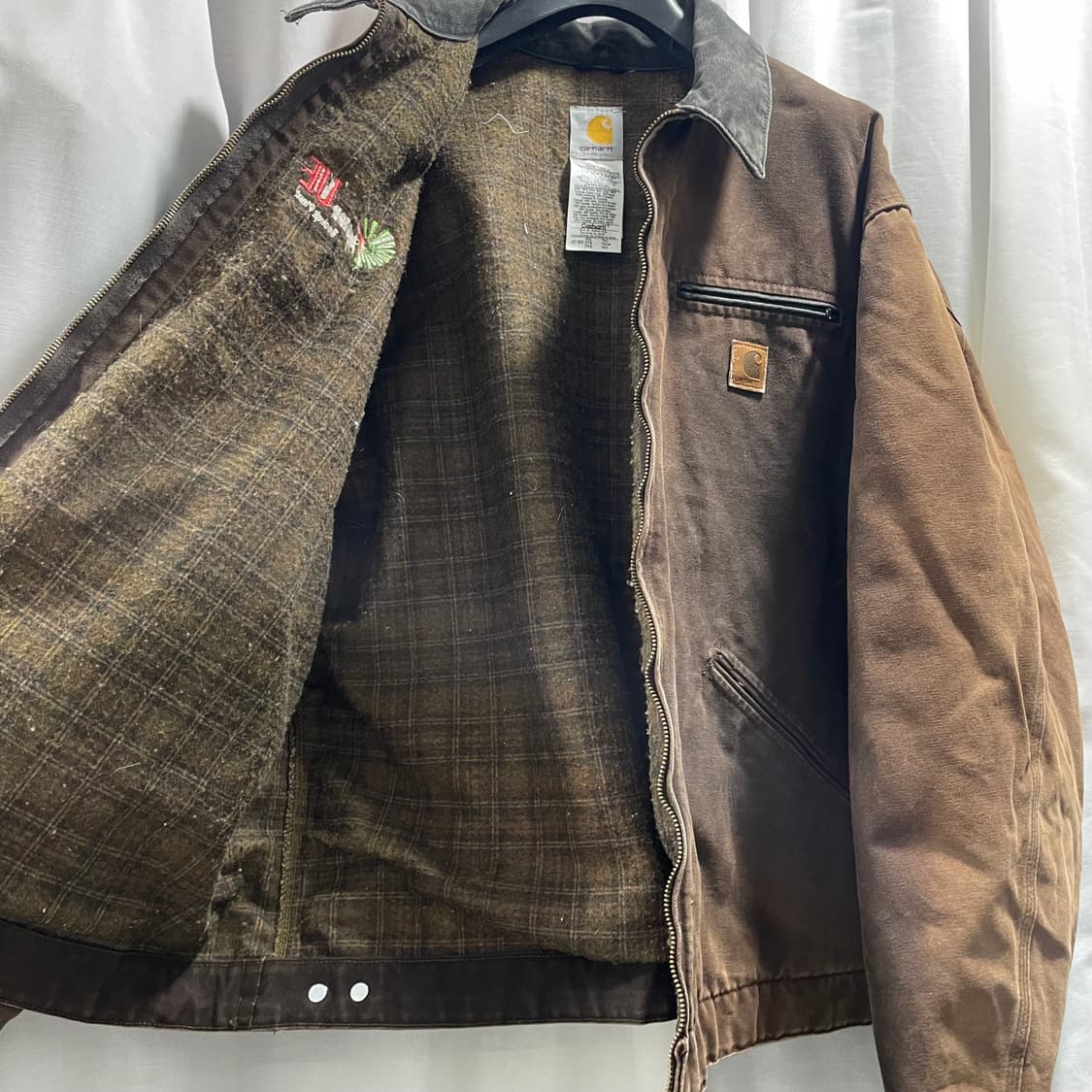 칼하트/ J97 디트로이트 자켓 다크브라운/ 2XL 상품이미지8