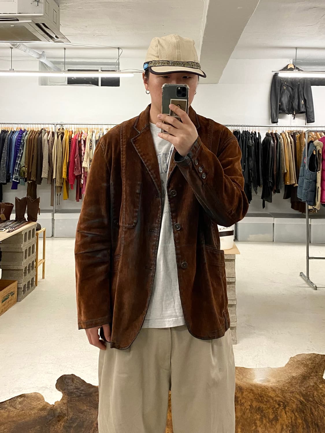 VTG velvet waxed coating jacket 왁스 코팅 자켓 상품이미지9