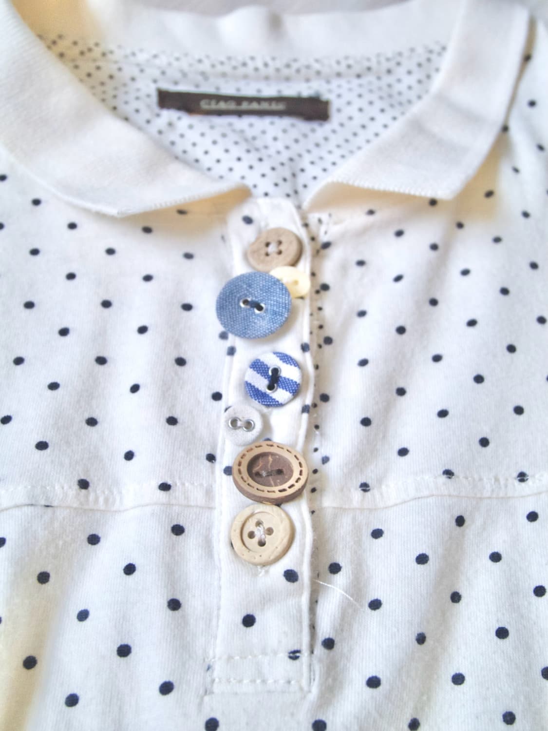 [CIAO PANIC] dot pique shirt 상품이미지1