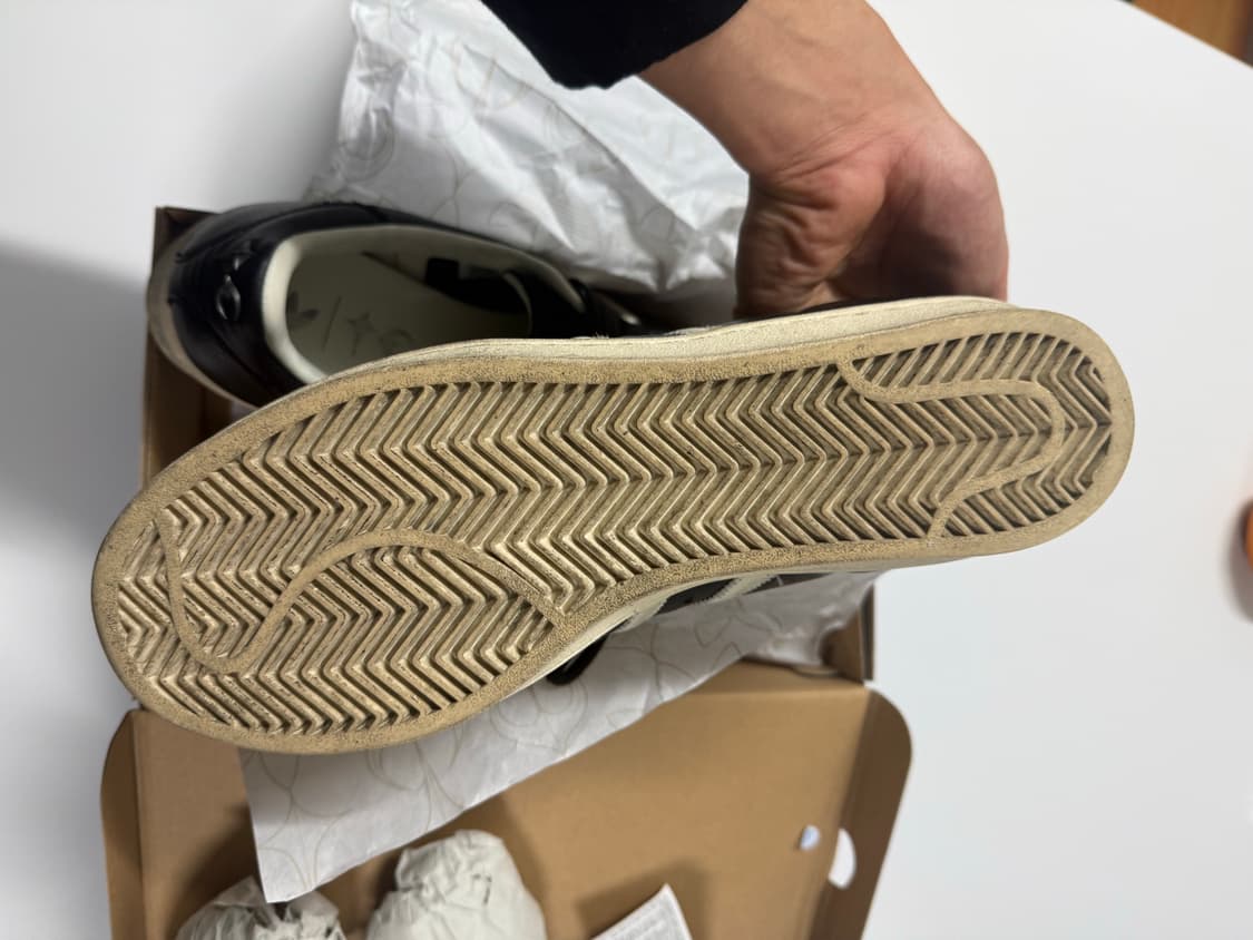 아디다스 x 떠그 클럽 슈퍼스타 빈티지 코어 블랙 크림 화이트 270 상품이미지6