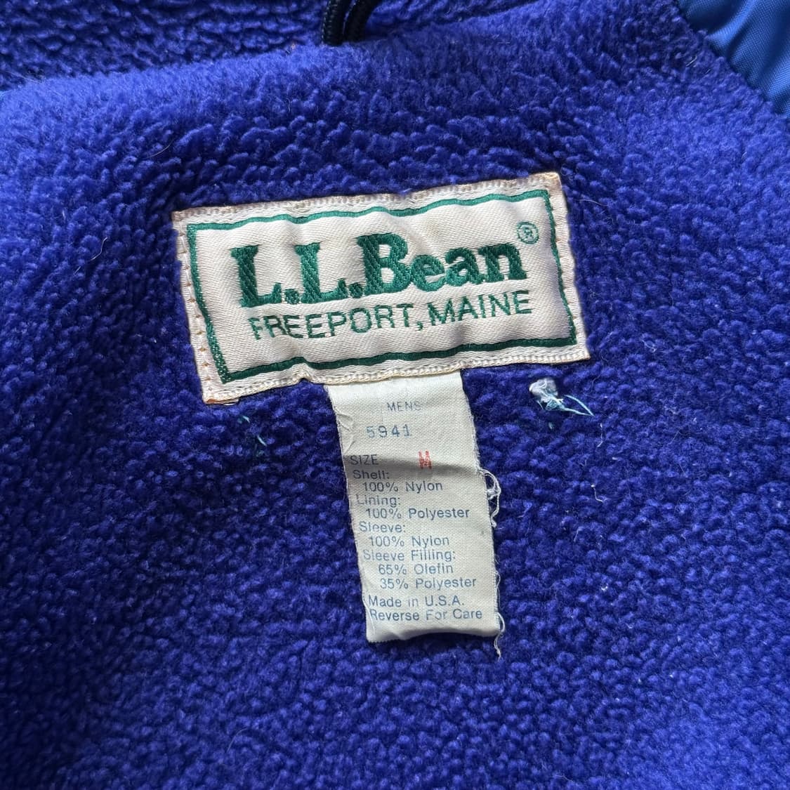 80s Made in USA L.L.Bean 웜업 자켓 상품이미지8