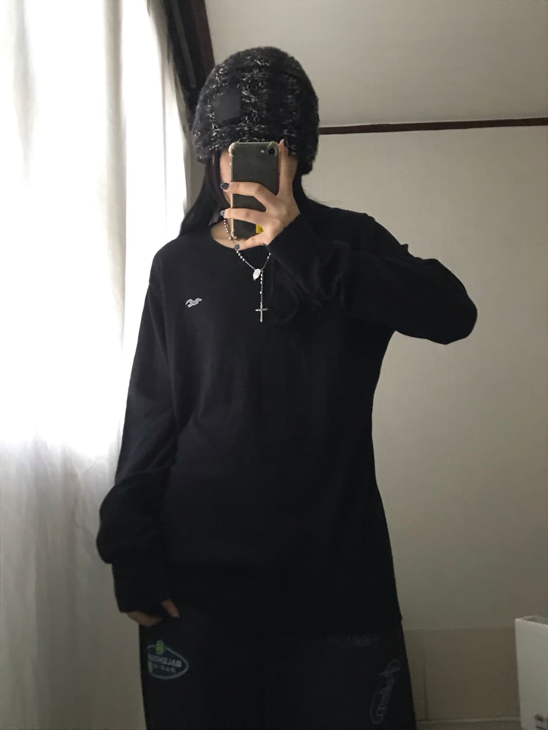 홀리스터 블랙 루즈핏 니트 상품이미지7