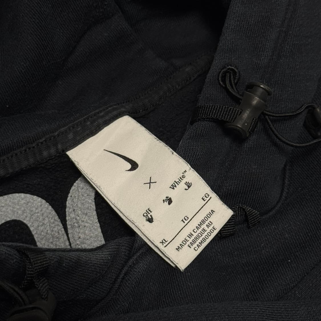 나이키 x 오프화이트 NRG 후드 블랙 XL 상품이미지5