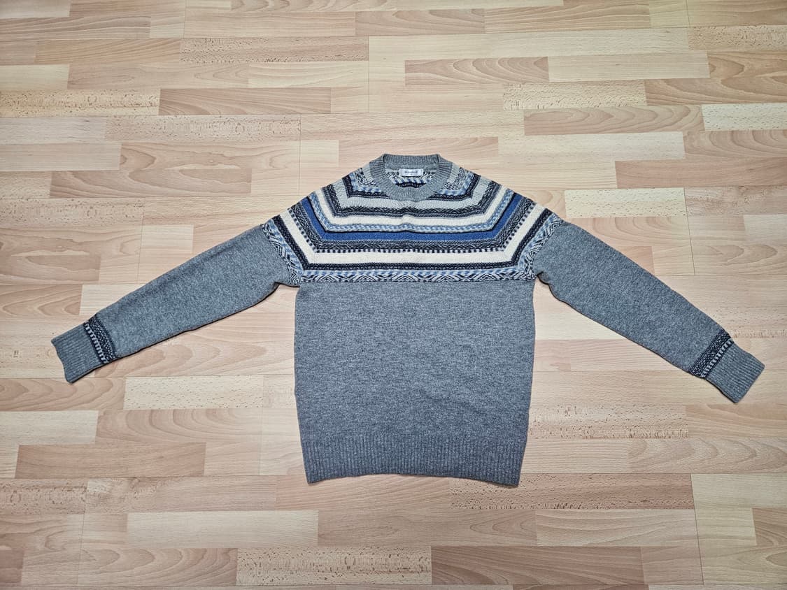 [새상품] 빈폴 모100 페어아일 니트 스웨터 (100) 상품이미지1