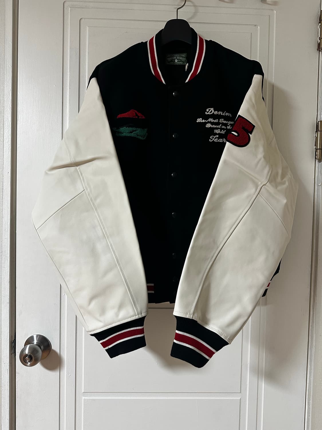 [L] 데님 티어스 바시티 자켓 상품이미지2