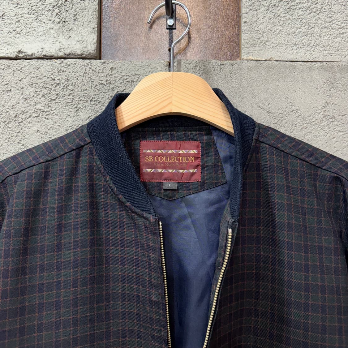 SB Collection 체크 블루종 자켓 (L)   상품이미지5