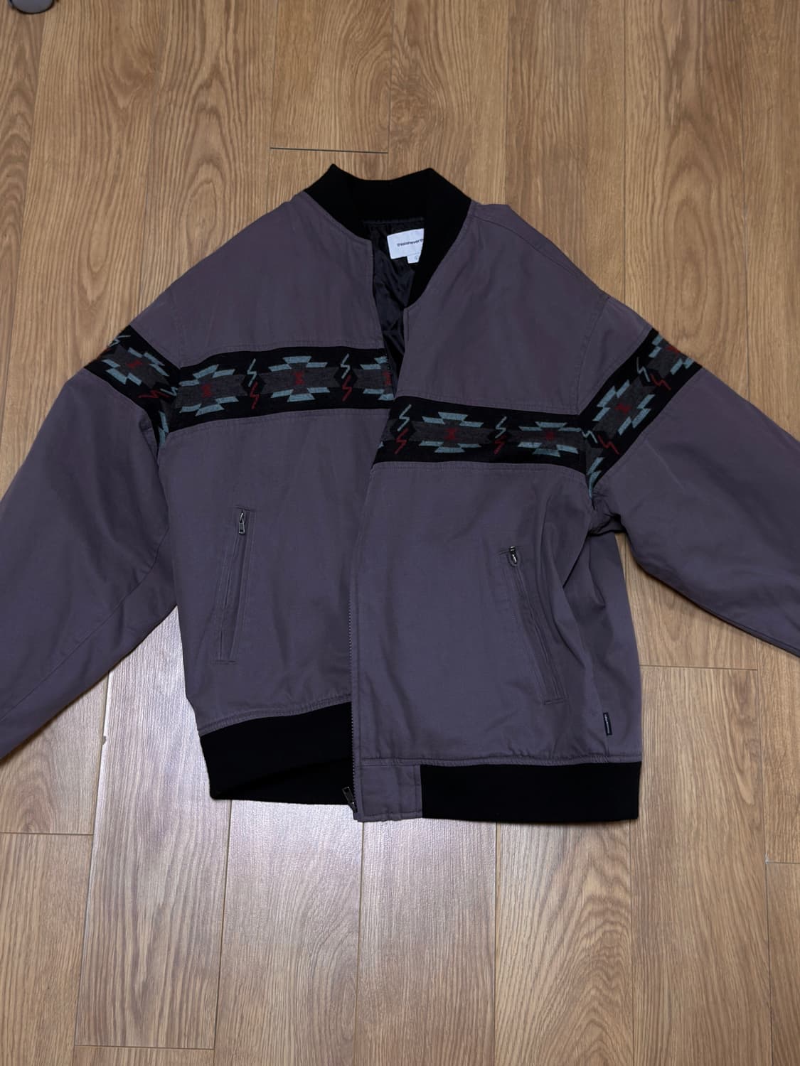 Lined Bomber Jacket Purple 상품이미지2