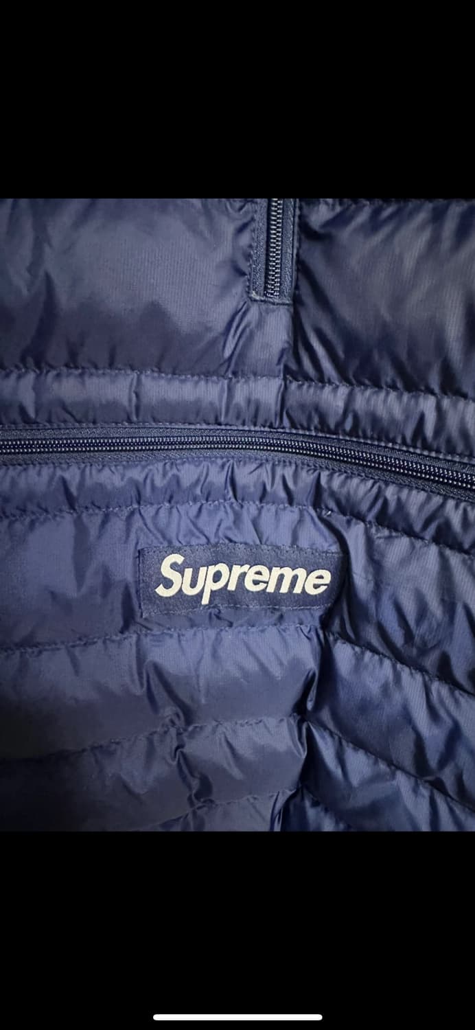 슈프림 마이크로 다운 하프 집업 네이비 M 상품이미지2