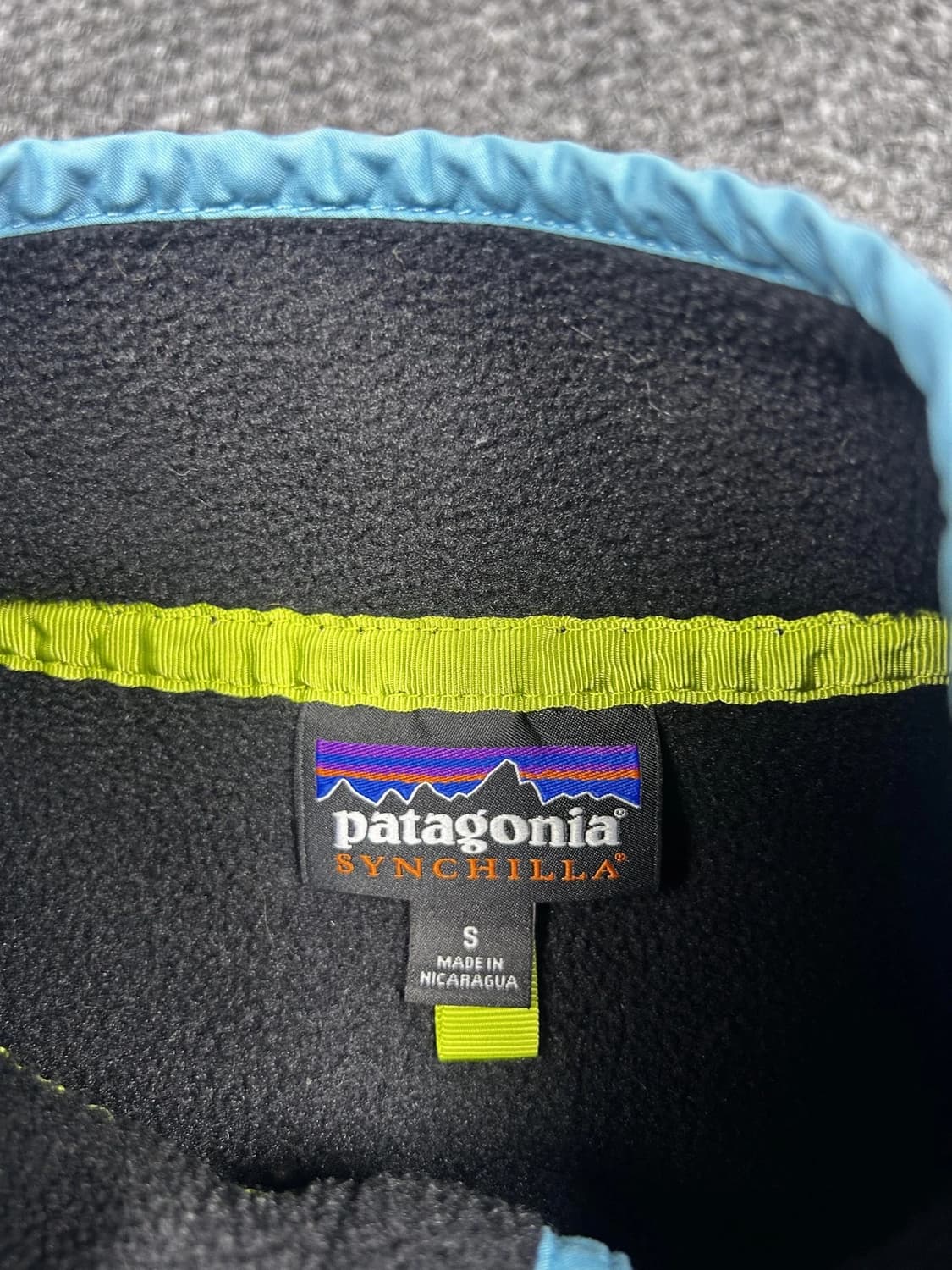 10s 파타고니아 신칠라 스냅-T 블랙/민트 니카라과 상품이미지3