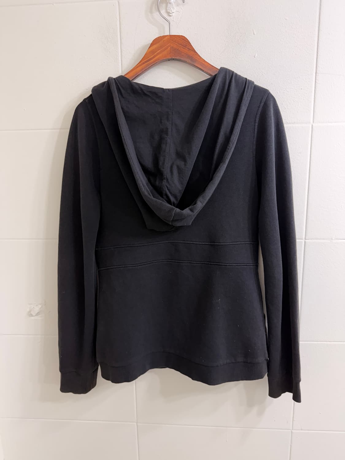 디젤 블랙 코튼 크롭 후드 자켓 상품이미지4