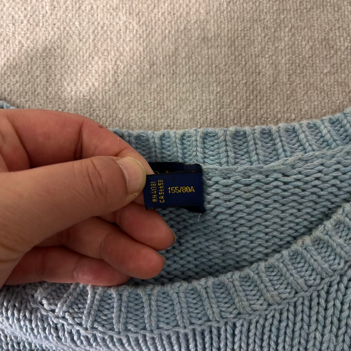 W 90 폴로랄프로렌 멀티 스트라이프 반팔 니트 상품이미지3