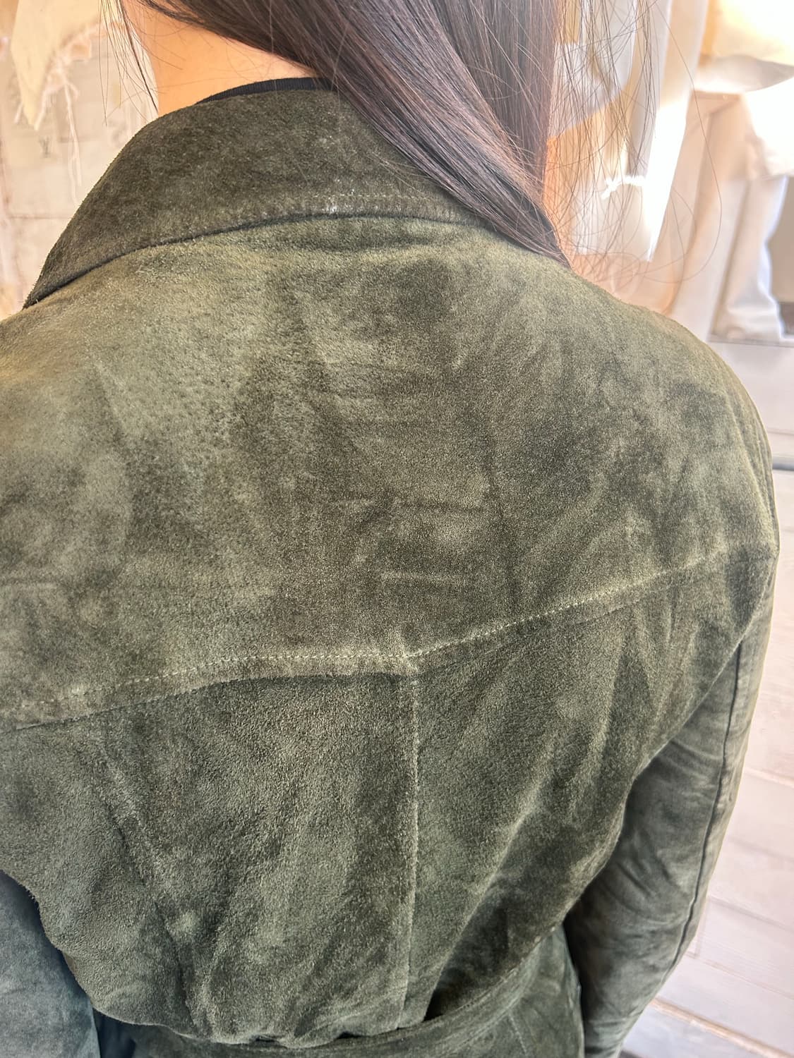 green suede coat 상품이미지3