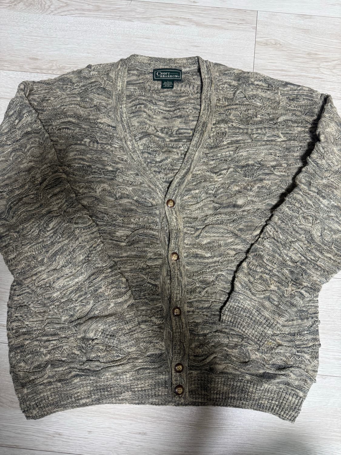 Croft&Barrow빈티지 케이블니트 가디건 상품이미지1