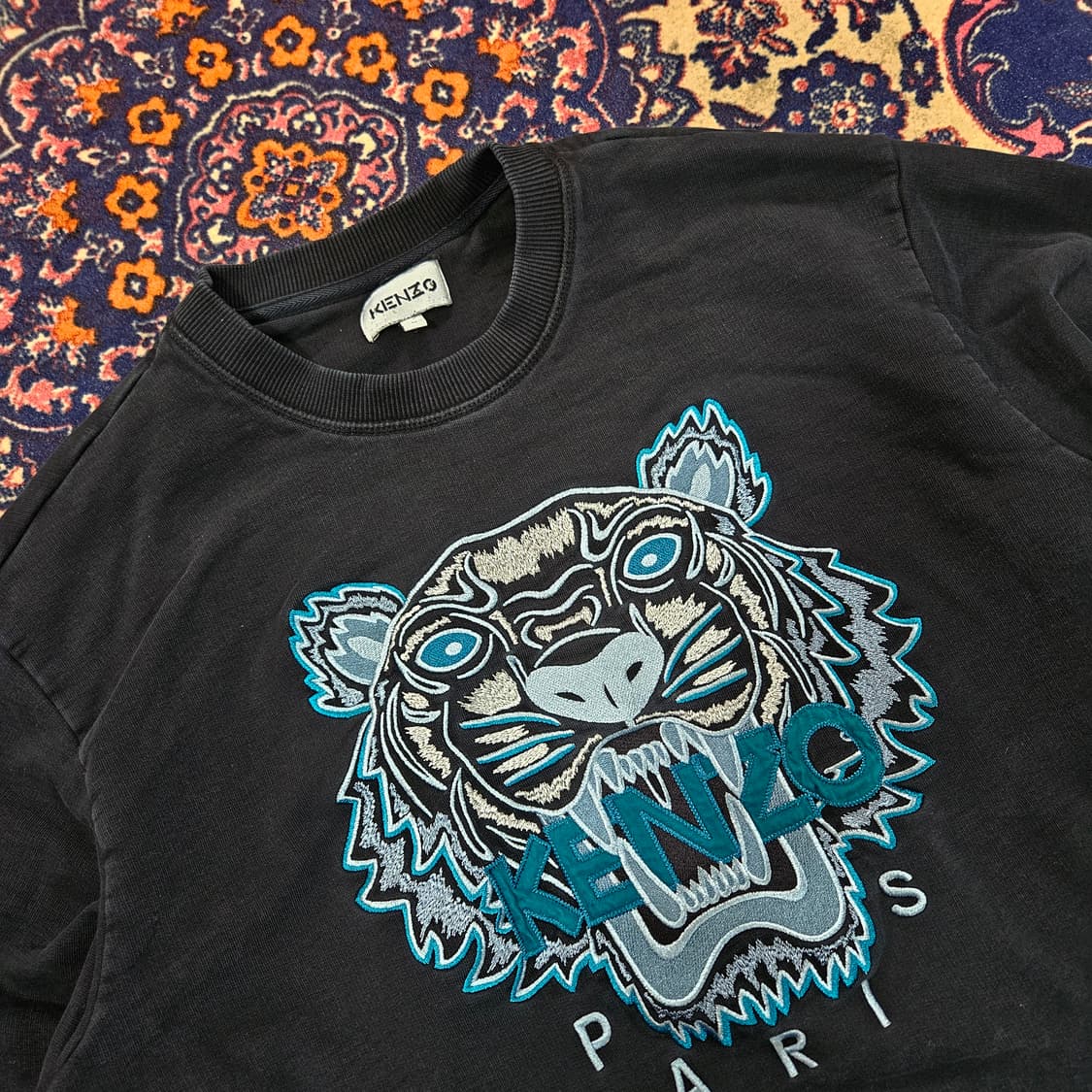 (매장택) 겐조(KENZO) 20ss 시그니쳐 빅 자수 맨투맨 L 상품이미지4