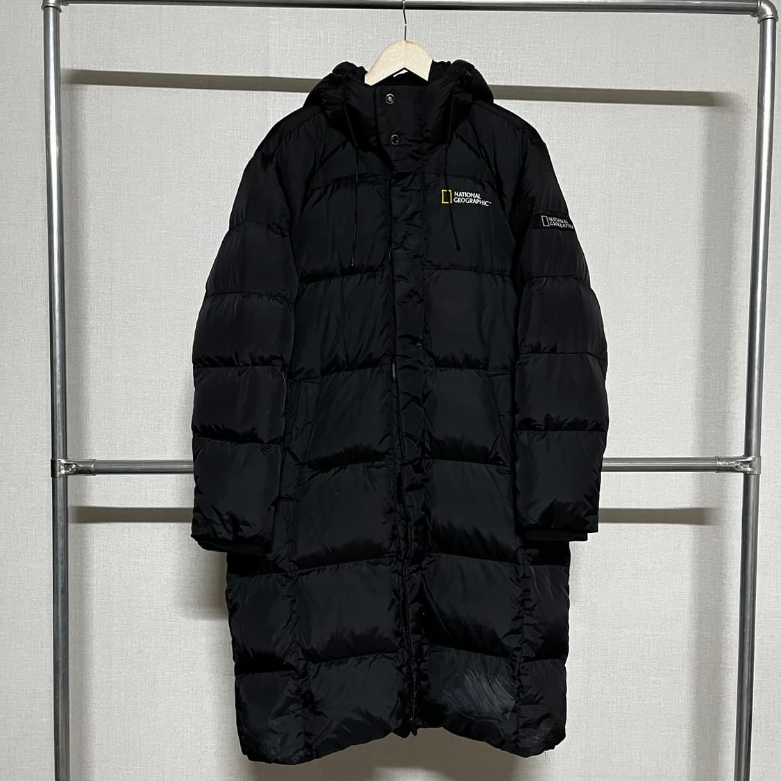 내셔널지오그래픽 블랙 롱패딩 L 상품이미지1