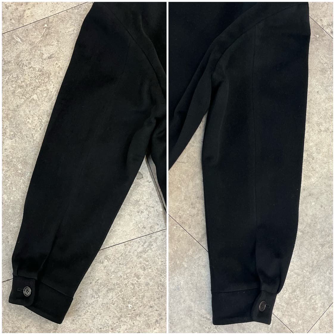 입생로랑 울 블루종 자켓 블랙 100 #csz2453 상품이미지9