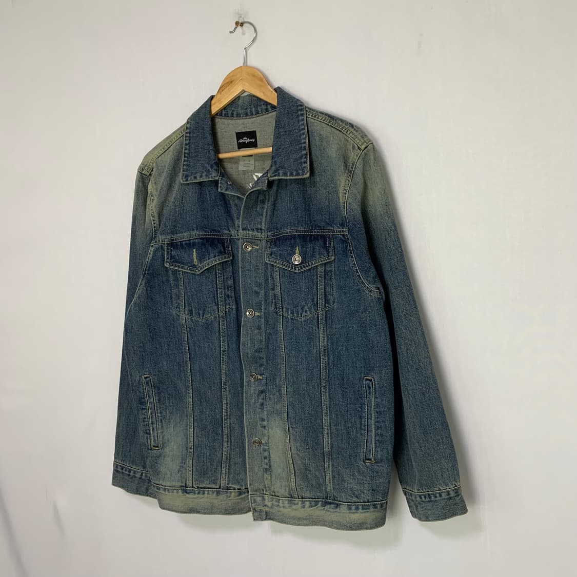 롤링스톤즈 백 로고 00s y2k 워싱 데님 자켓 청자켓 남성 L 상품이미지2