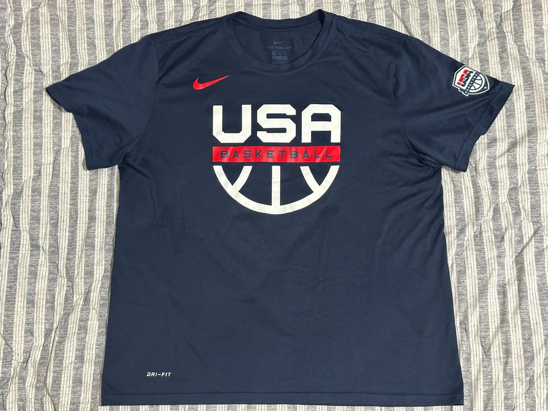 [3XL] 나이키 USA 국대 농구 드라이핏 반팔 - ASIA 상품이미지1