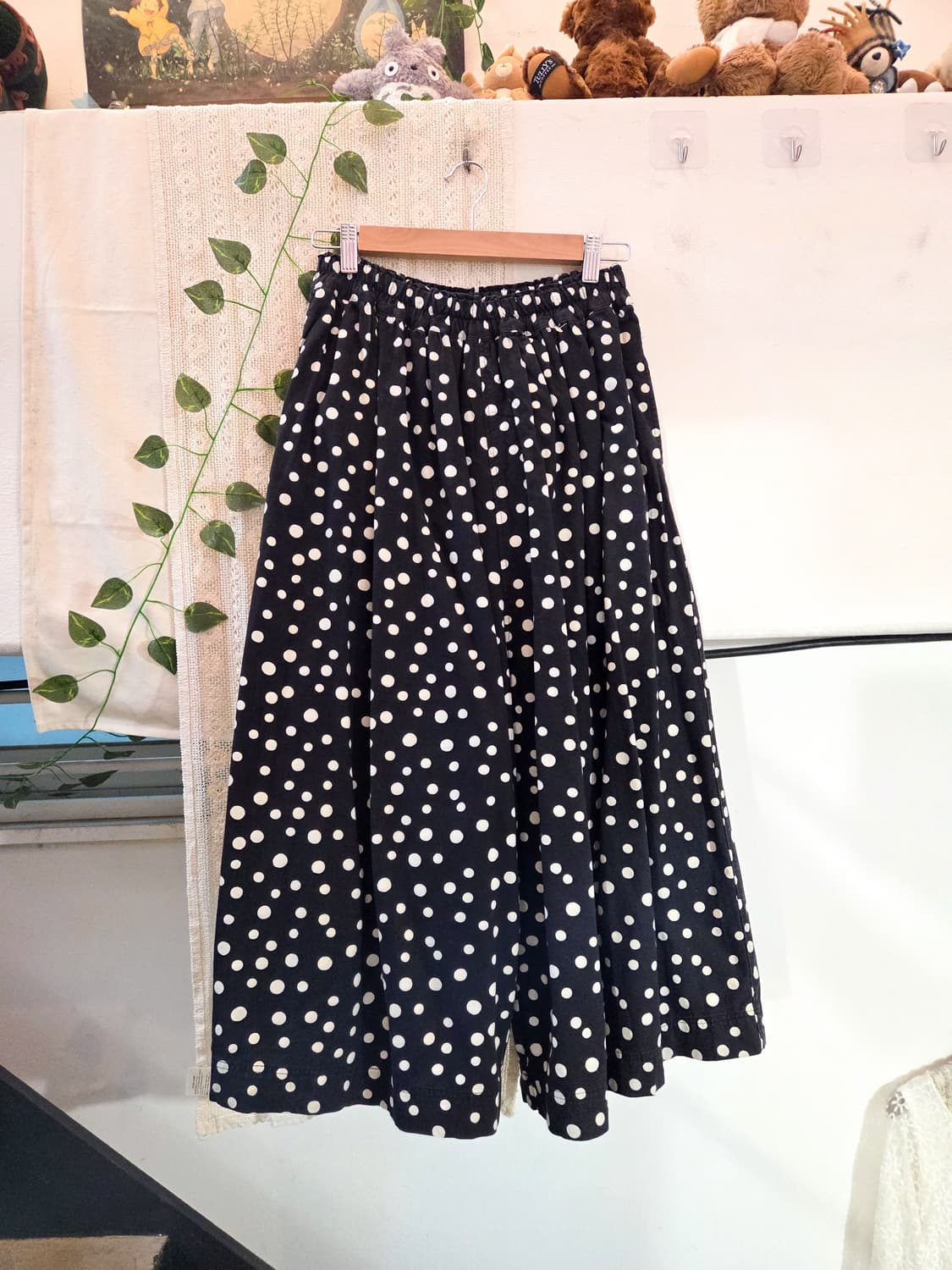 도트 와이드 팬츠 상품이미지1