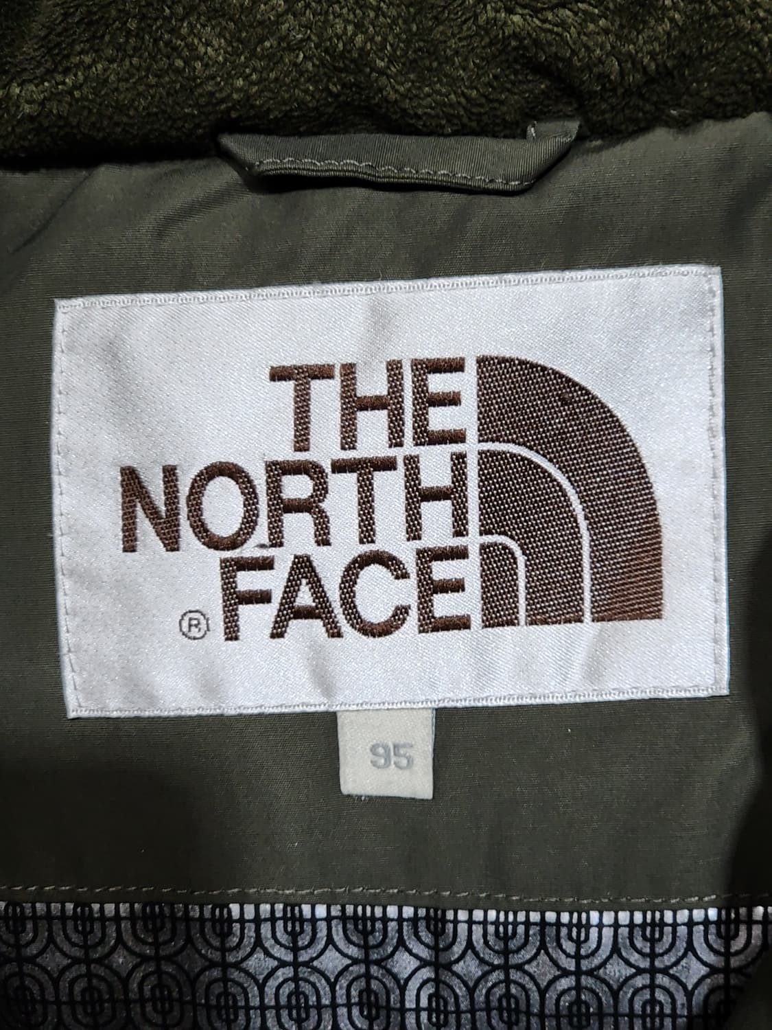 (95) 노스페이스 거위털 패딩점퍼 카키 구스다운 후드자켓  상품이미지3