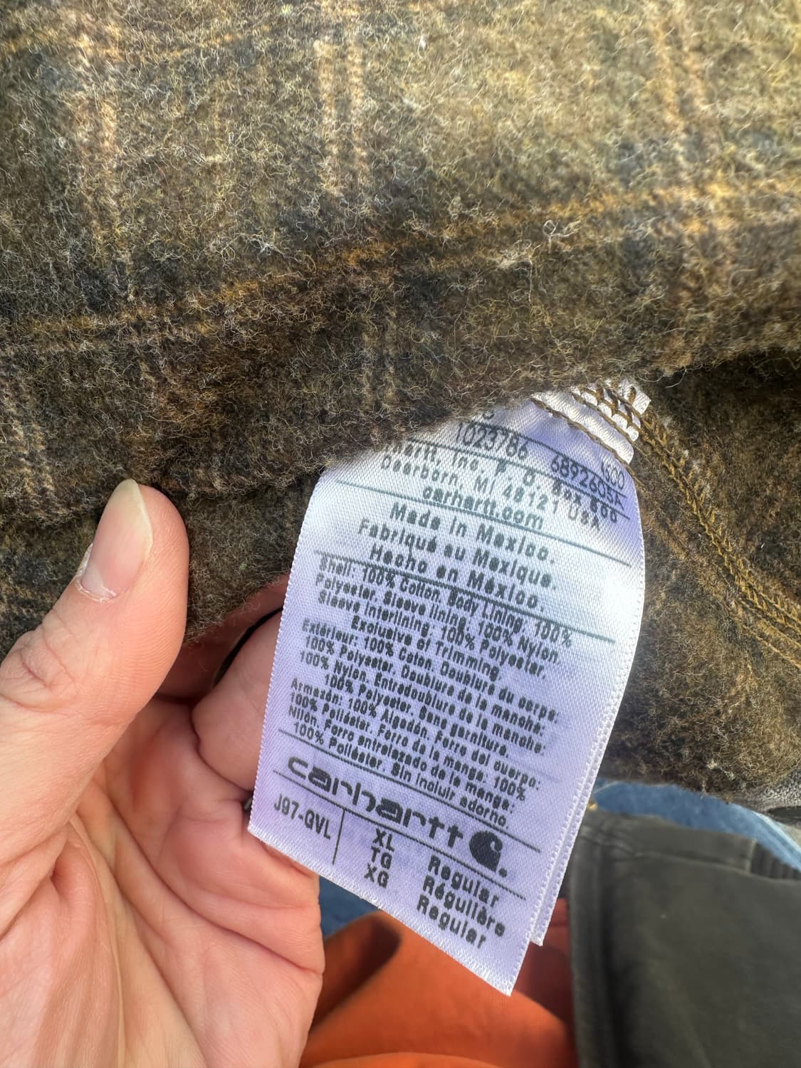 칼하트 j97 gvl xl 디트로이트 지켓 상품이미지5