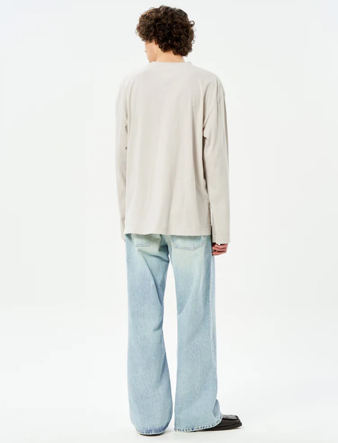Flame Clean Ls Tee - Beige 상품이미지7