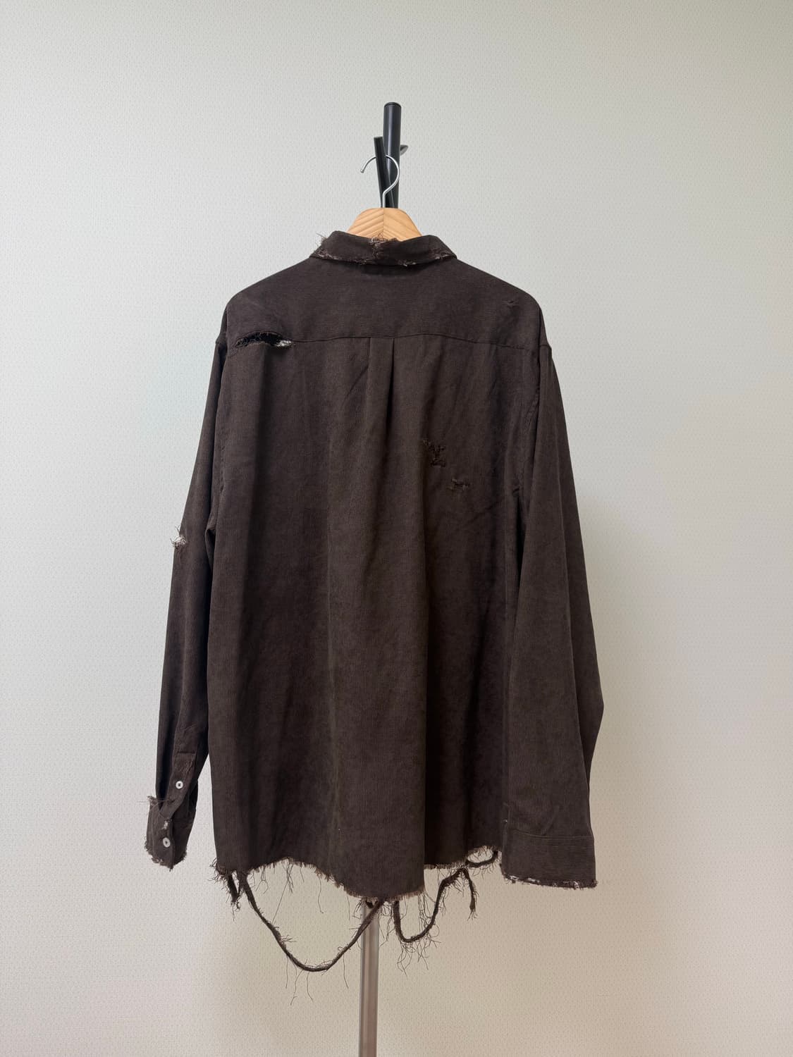 빈티지 코듀로이 다크브라운 셔츠 상품이미지2
