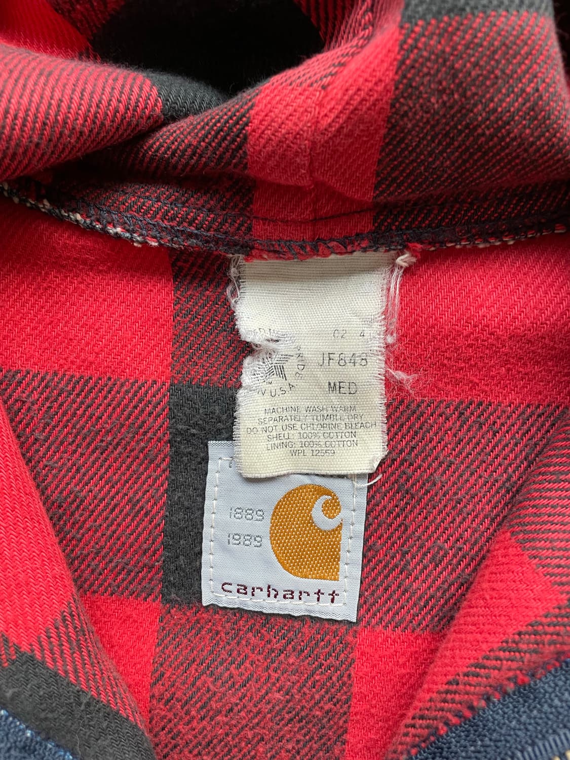 80s 칼하트 데님 액티브 자켓 빈티지 carhartt 상품이미지4