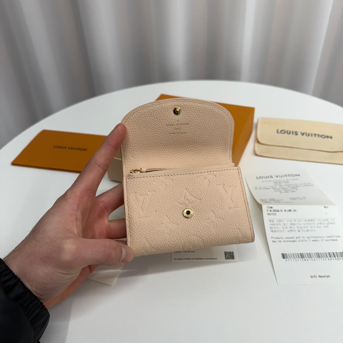 [백화점/ 풀박스] 루이비통 앙프렝뜨 로잘리 코인퍼스 지갑 상품이미지3