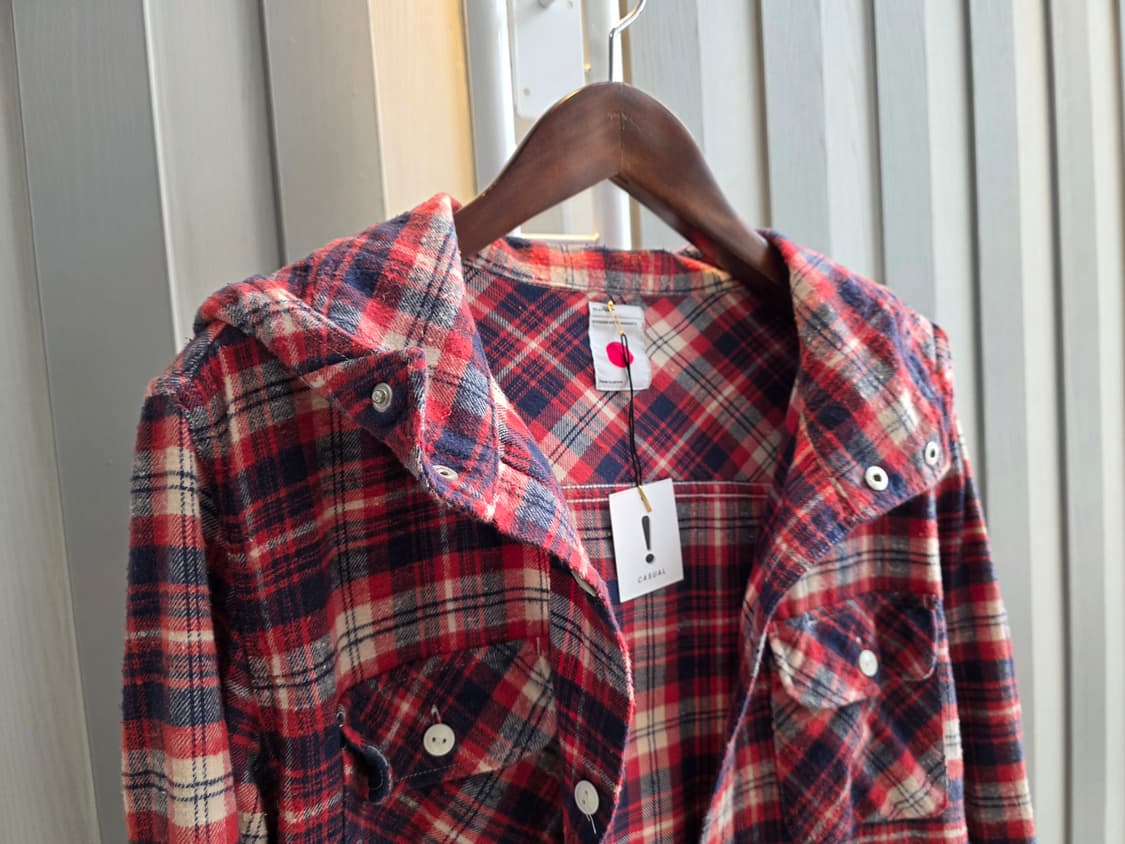 마카 후드체크셔츠  상품이미지2